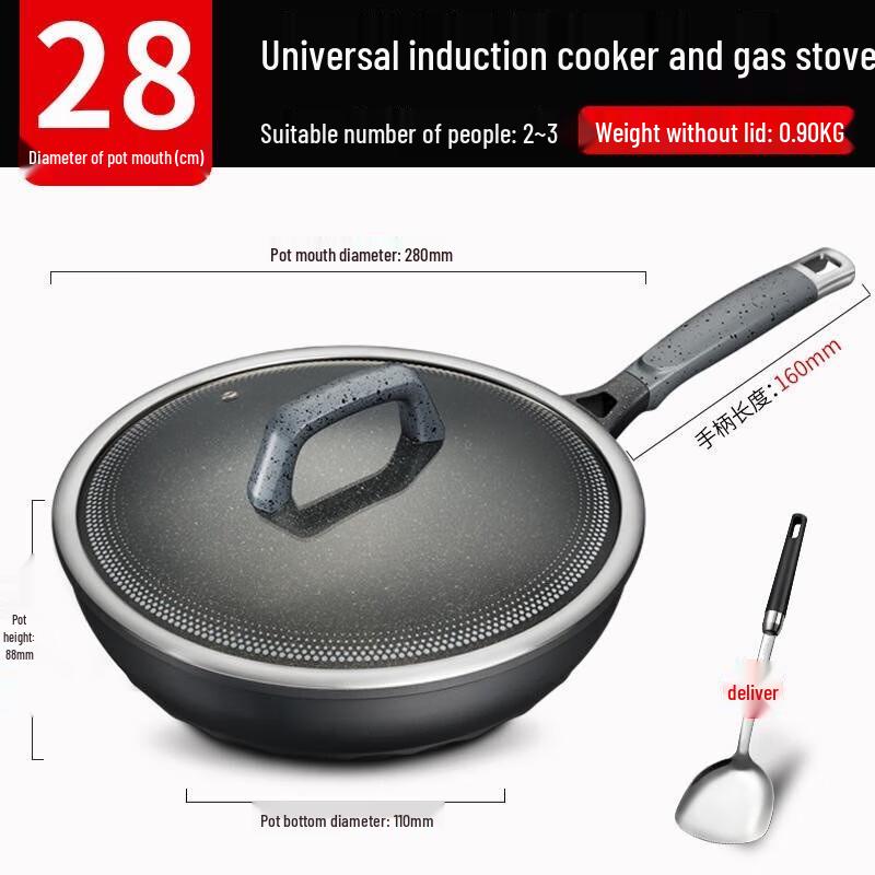 Aishida Magic Stone Non-Stick Low Smoke Wok