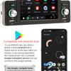 1 DIN 5 Inch Car Stereo Radio MP5 Player Compatible with Carplay & Android Auto