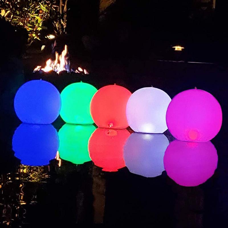 1PC Floating Garden Ball Light Swimming Pool Lights 16Color Waterproof Lawn Lamp Pool Toy Outdoor Party Wedding Bar Decor