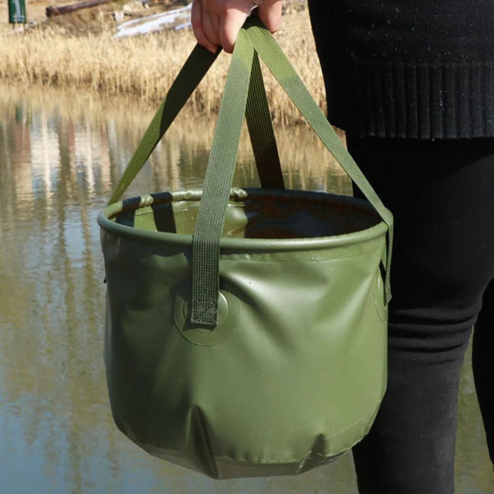 Foldable Collapsible Camping Basket Waterproof Outdoor Folding Birdbath  Cleaning Basin