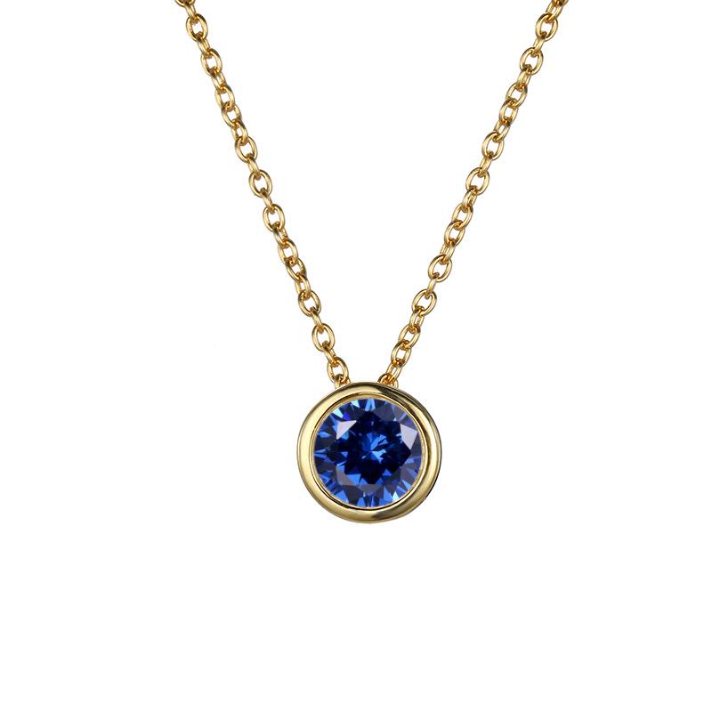 eManco Elegant Titanium Steel Diamond Clavicle Necklace for Women - Versatile, Non-Fading, Stainless Steel Pendant.