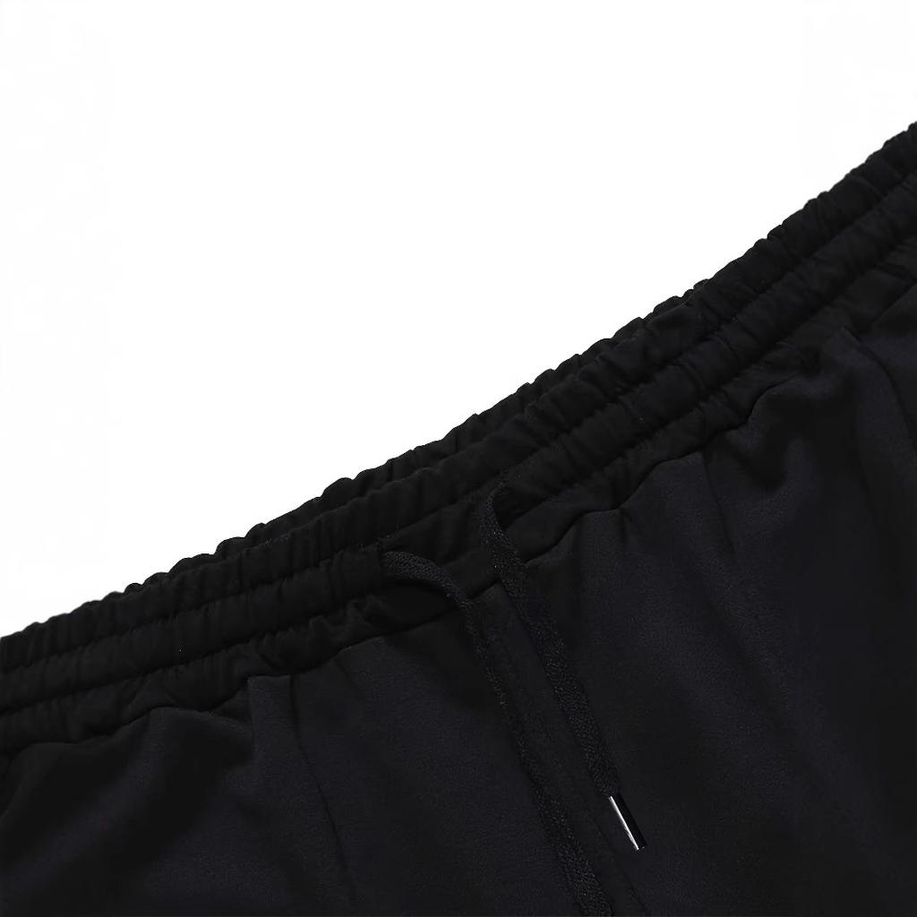 Men's Summer Black Trend American Street Casual Fashion Smiley Face Printed Short Sleeve Shorts Set