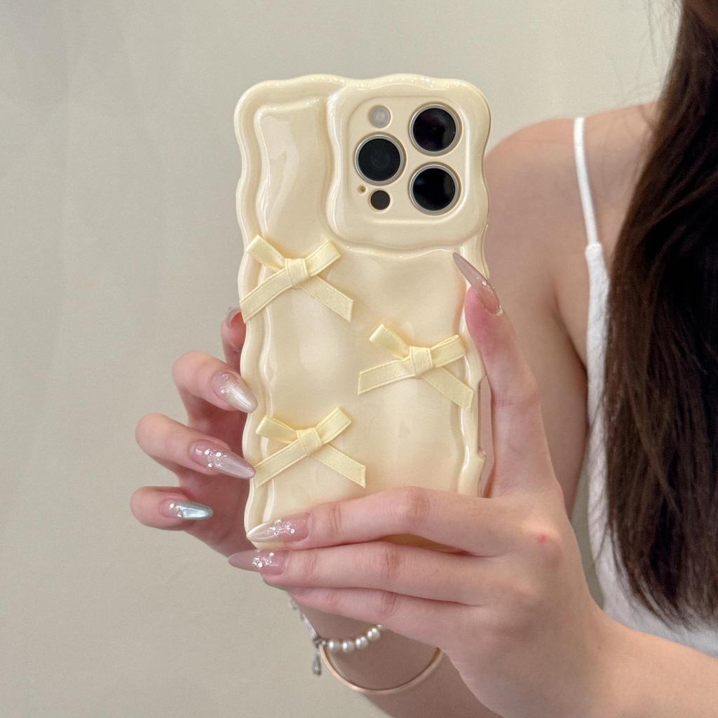 Bow Girl Cute Style iPhone 16 Pro Max/17/14/15 Soft Phone Case