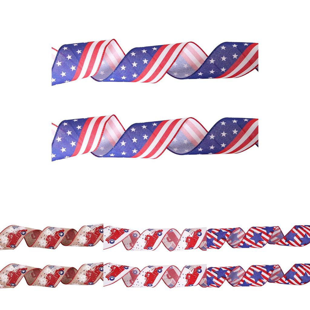 Vibrant 2 Meter American Flag Ribbon For Independence Day Party Decoration Supplies