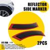 For 07-2013 3 BMW E93 Series E92 Front 2PCS Bumper Reflector ONLY Smoked L+R
