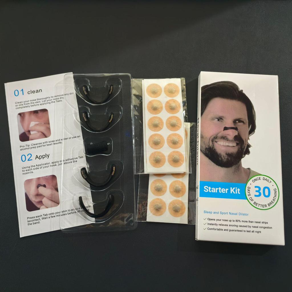 Magnetic Nasal Breathing Strips for Congestion Relief and Enhanced Breathing