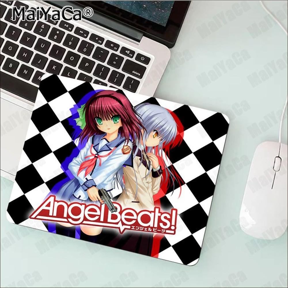 Angel Beats Anime Mousepad Rubber Small Thickened Mouse Pad Gaming Keyboard Table Mat Office Supplies Room Decor Mouse Carpet