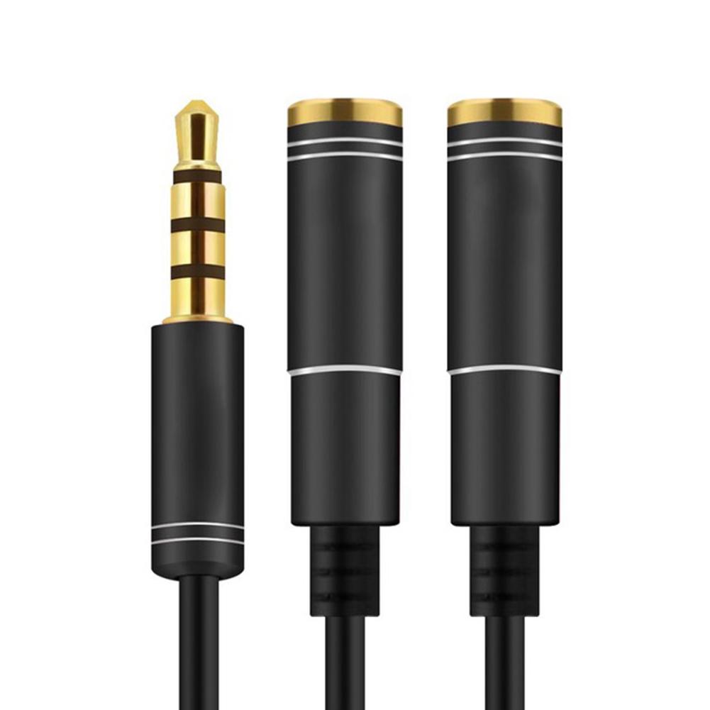 3.5mm Audio Splitter Cable 3.5mm Male To 2 Port 3.5mm Female with Mic 3.5mm Extension Aux Cable Adapter