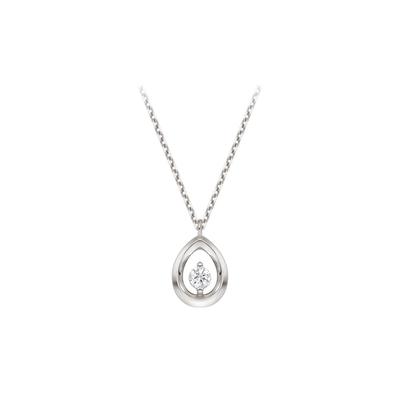 [Stonehenge]] Silver Water Drop Necklace Sc25A36E