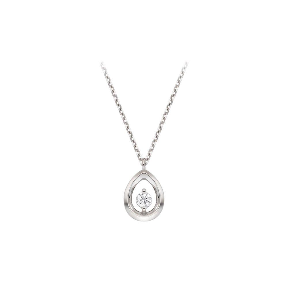 [Stonehenge]] Silver Water Drop Necklace Sc25A36E