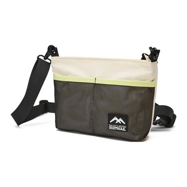 New Skechers Fabric Crossbody Bag Shoulder Bag Regular Unisex Ivory White L224U025-001J