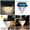 Solar Wall Lamp with Smart Light Control, LED Landscape Lighting for Garden, European Courtyard, Fence  Waterproof Wall Washing Lamp Night Light