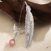 Butterfly Eternal Flower Bookmark Multi-Color Chinese Style Page Marker Feather Bookmark Student