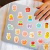 120Pcs/Set 3D Funny Candy Color Styles Art . Kids Rewards Mini Diary Manual Stickers DIY Scrapbooks Album Decor Decals Stickers