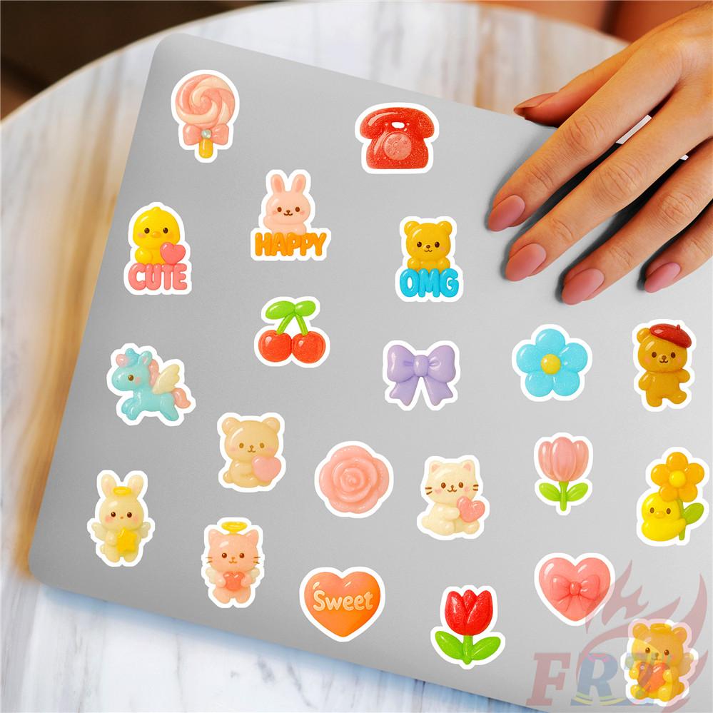 120Pcs/Set 3D Funny Candy Color Styles Art . Kids Rewards Mini Diary Manual Stickers DIY Scrapbooks Album Decor Decals Stickers