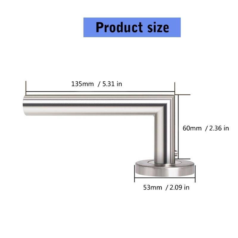 Door Lever Set with Handles & Concealed Keyhole Steel Key Locking Door Handle Round Door Handle for Interior Security