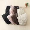 Women's Winter New Diamond Lattice Embossed Cotton Pants Tie Elastic Waist Windproof Warm Long Wide Leg Trousers Literary Casual Pants