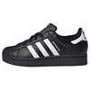 Adidas Originals Superstar 2 Abrasion Resistant Low top Skateboard Shoes Women's Black JH9977(Team537-)