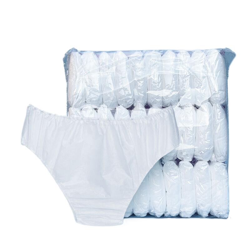 30 Stück atmungsaktive Einweghöschen aus Vliesstoff für Frauen und Männer, Geschäftsreisen, Spa, waschfreie Slips, Menstruationsunterwäsche