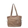Urban Style Corduroy Shoulder Bag With Zipper Closure For Casual Outings