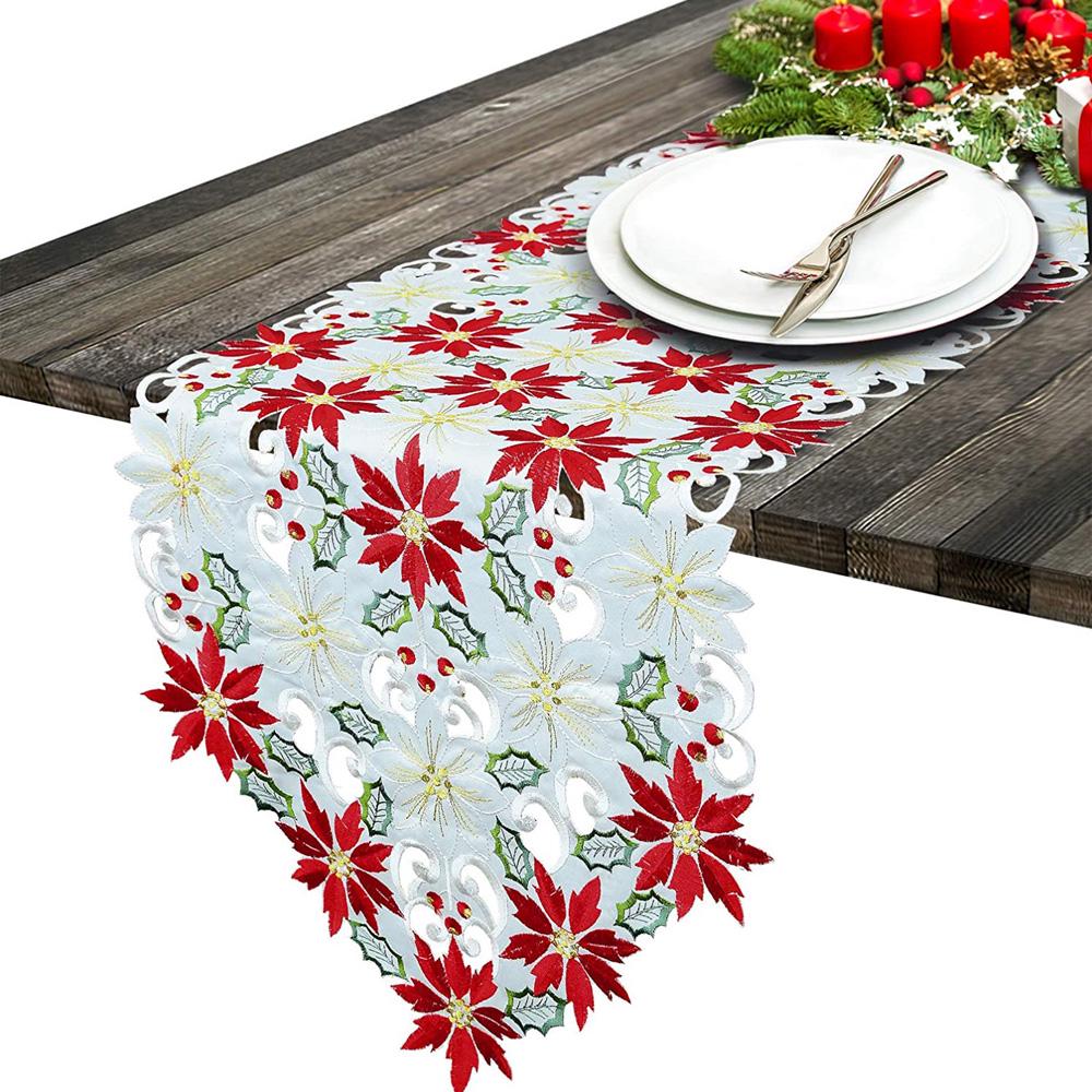 Party Banquet Christmas Decoration For Home New Year Tablecloth Placemat Table Cover Table Runner