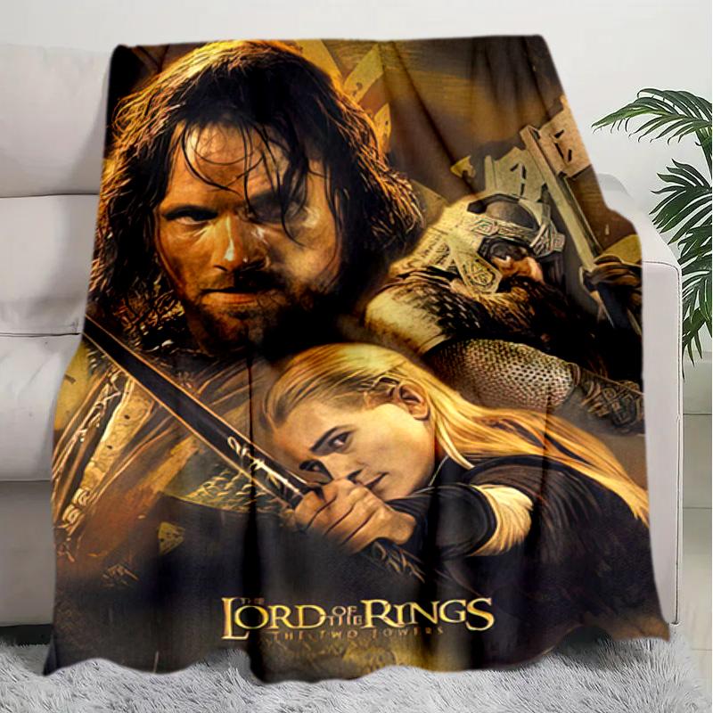 1PC The Lord of the Rings blanket, all-season lightweight home office outdoor nap multifunctional blanket, Christmas gifts