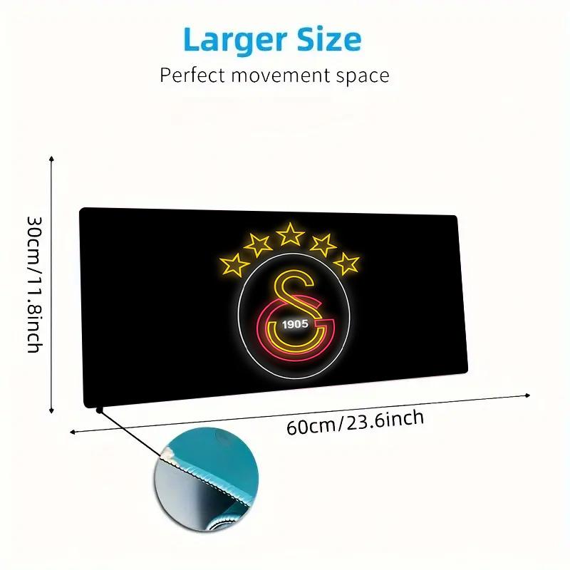Galatasaray Print  Cushion Non-slip Laptop Tablet Big Mousepad XXL Mat Mini PC Playmat With Lock Edge