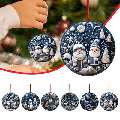 Amerikanischer Weihnachtsschmuck: Schneemann-, Elch- und Weihnachtsbaumschmuck