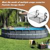 Poolside Basket Toy Holder Folding Storage Wire Mesh Organizer for Towels Drinks Beverages Backyard Beach Toy Outdoor Activities