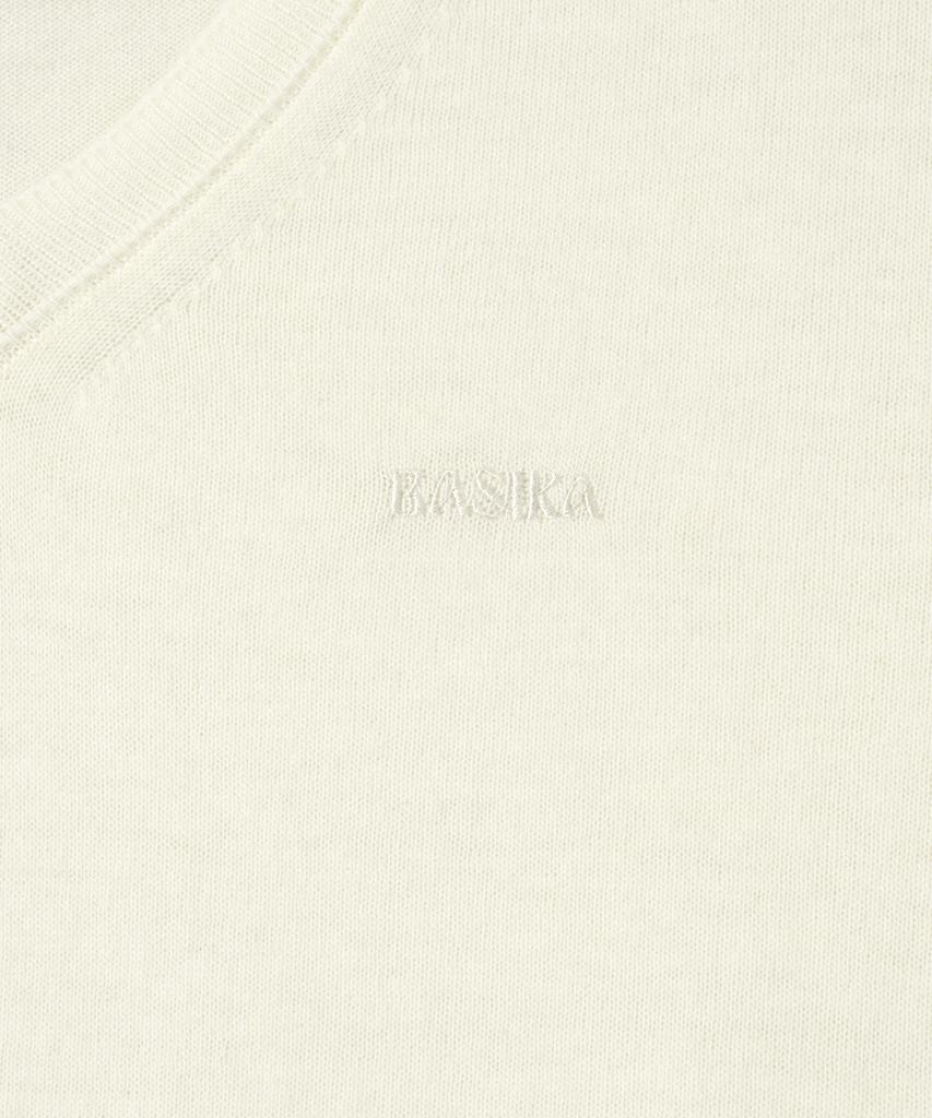 BASIKA Cashmere Basic V-Neck Knit_2 Colors