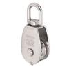 Marine Pulley Stainless Steel Lifting Single Pulley Block Wire Rope Hanging Towing Wheel for Sailboats Yachts Ship
