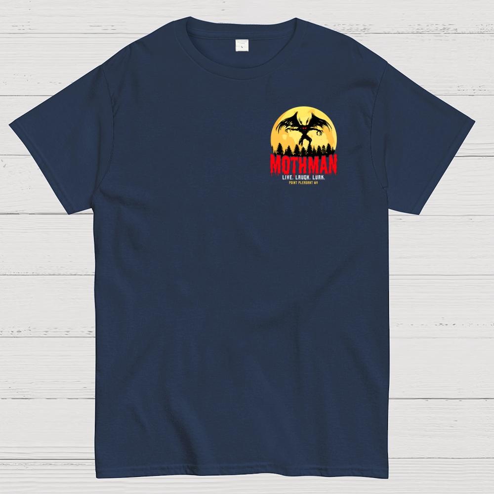 Mothman Cryptid Vintage Front And Back Printing 100% Cotton Summer Casual Cool Loose T-Shirt