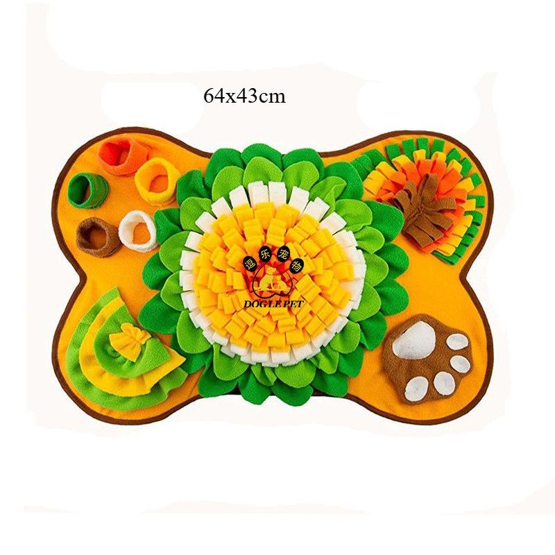 Pet Snuffle Mat Dog Sniffing Mat Slow Feeding Pad Anti-Boredom Plush Mat for Dogs Cats Dog Supplies
