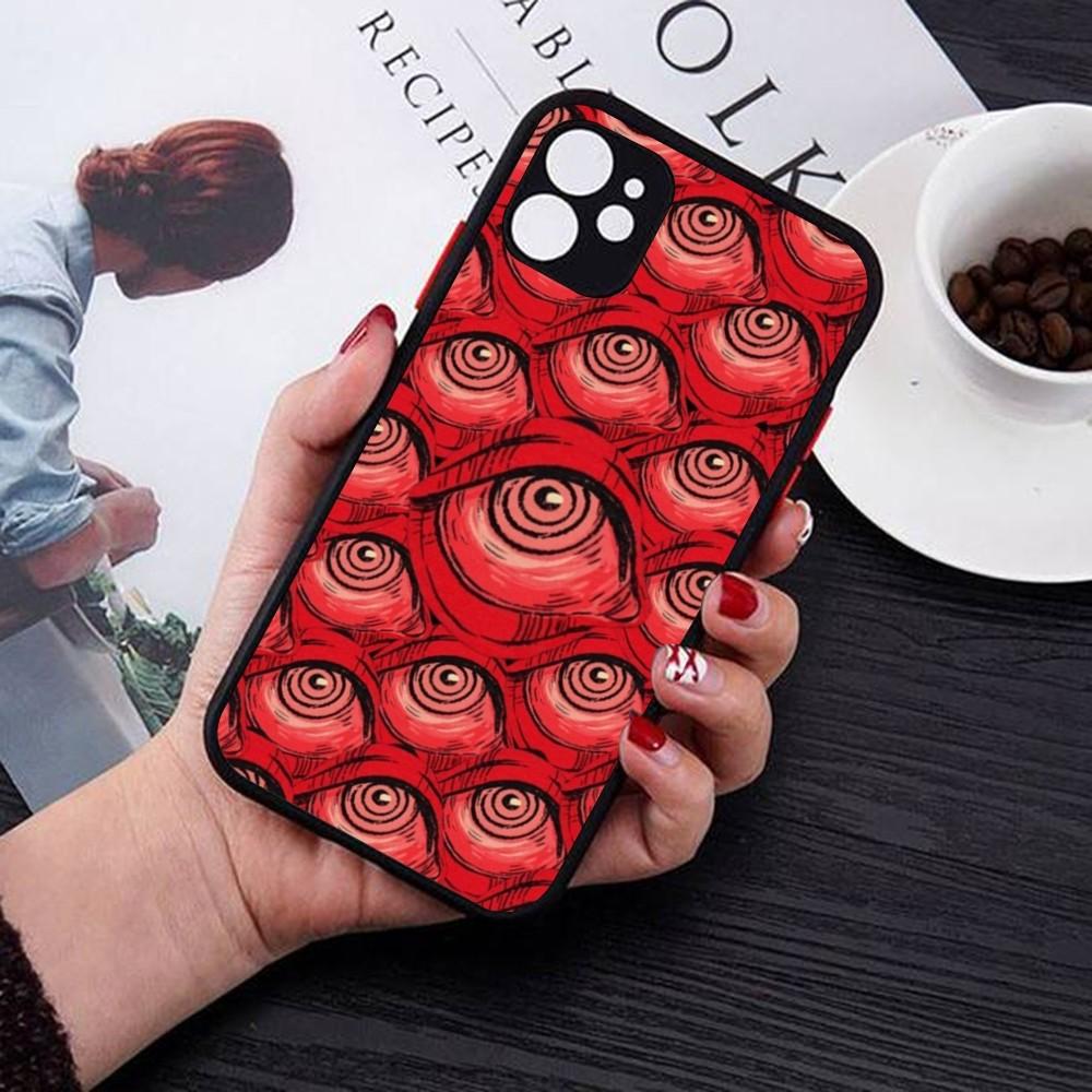 Spooky Scary Red Eye Pattern Phone Case For IPhone 18 14 11 12 13 Mini Pro Max 8 7 Plus X XR XS MAX Translucent Matte Cover