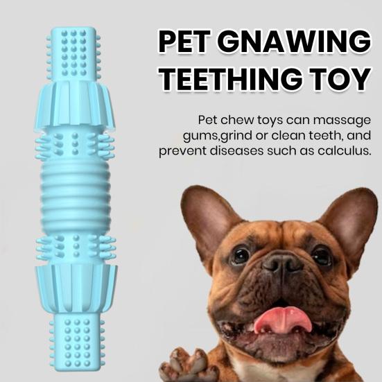Brinquedo de mastigar para cães resistente a mordidas, alívio do estresse, liberação de energia, limpeza interativa dos dentes, brinquedo para filhotes para mastigadores agressivos, raças pequenas e médias
