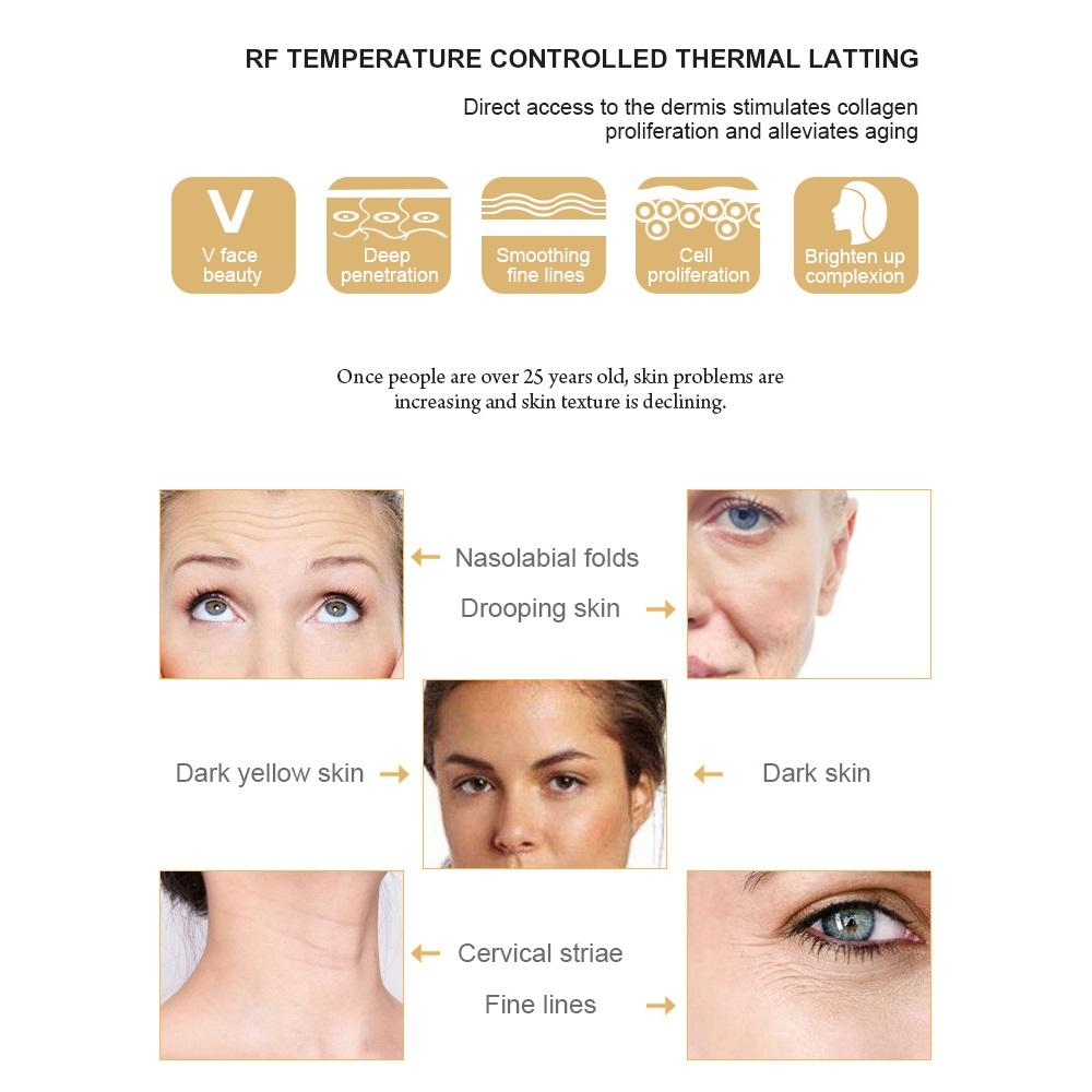 RF Face Lifting Machine Anti Aging Skin Tightening Beauty Device Facial Anti Wrinkle Face Firming Eyes Neck Wrinkle Remover