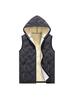 Men's Lambswool Hooded Vest - Thickened, Plus Size, Casual Warm Gilet for Autumn/Winter