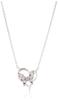 Sterling Silver 925 Heart Butterfly Motif Necklace SAUN026642XV [Anna Sui]