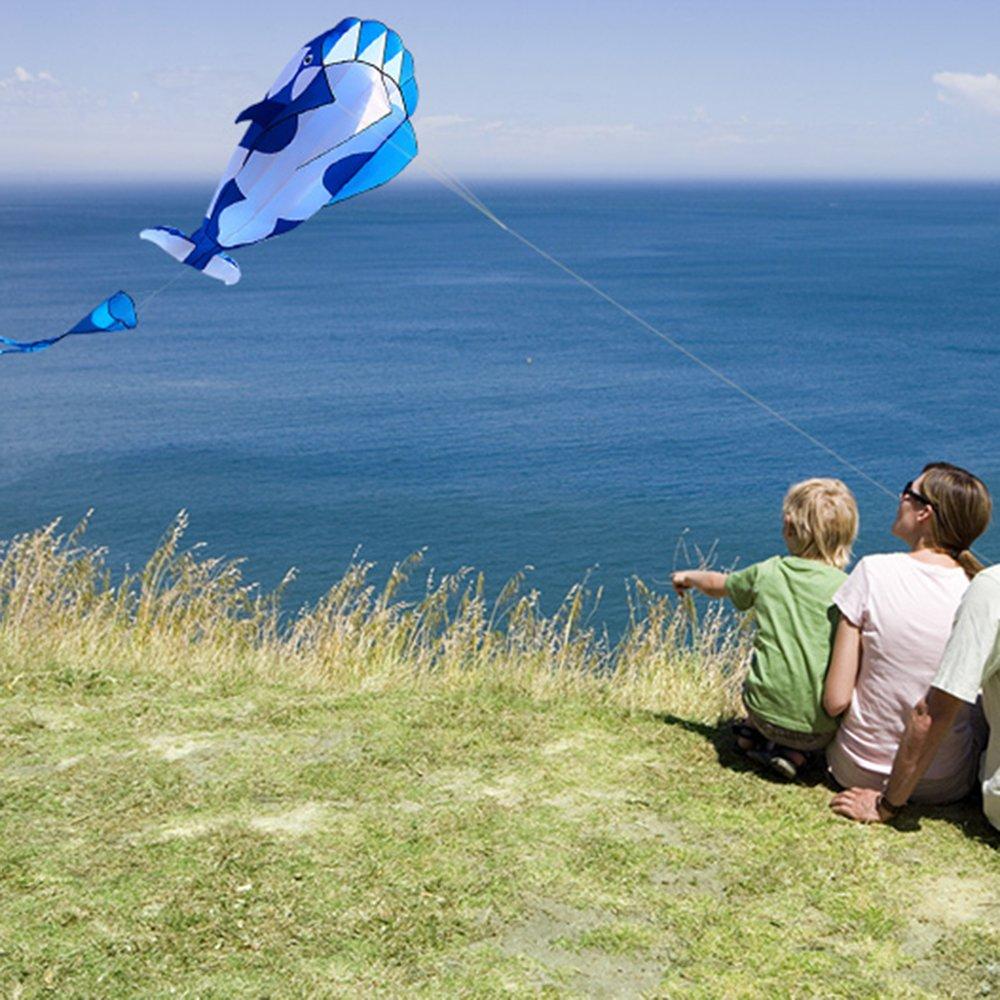 LIXADA 3D Killer Whale Sky Kite, Lightweight and Durable, Perfect for Paper Kite Flying, Outdoor Activities, Beaches, Parks, Kids Toys, and Gifts