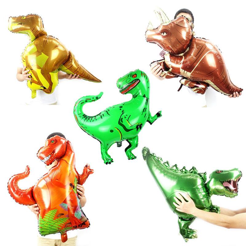 Aluminum Foil Walking Dinosaur Balloon Jungle Children'S Animal Birthday Party Decorated Jurassic Dinosaur Toy