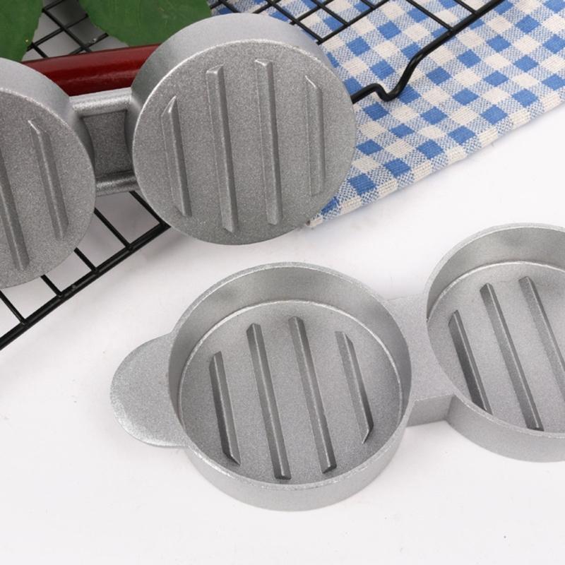 Sturdy Aluminum Alloy Small Patty Maker Kitchens Supplies for Crafting Delicious Burgers Home or During Picnics