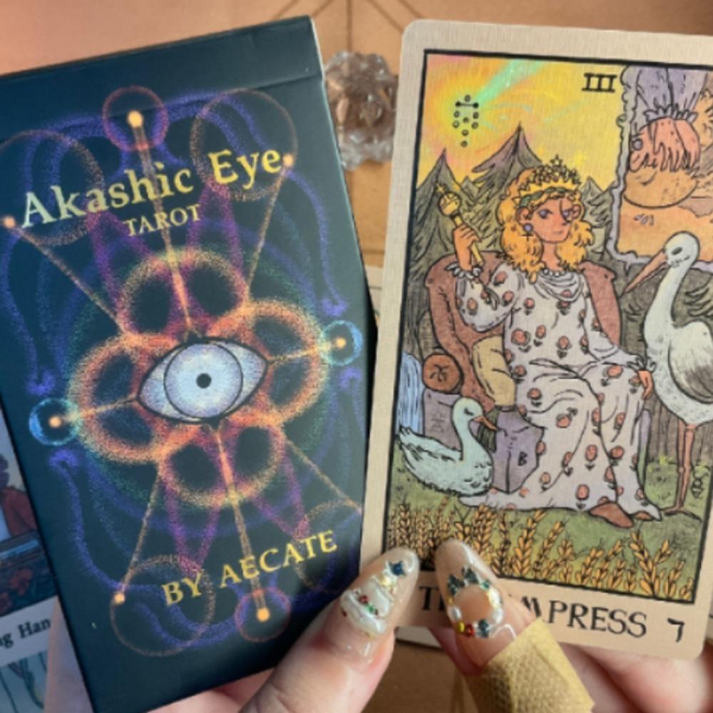 Akashic Eye Tarot 78 ks tarotových karet s obrácenými obrázky Indie balíček 12*7cm