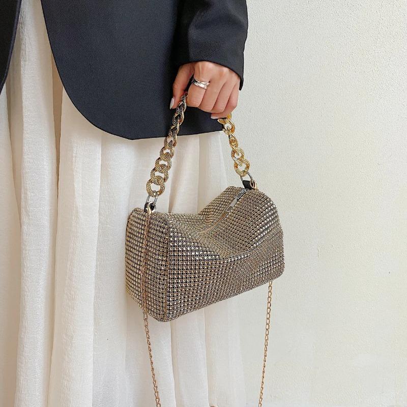 Neue Taschen Beliebte Koreanische Version Handtaschen Modetrend Heller Diamant Messenger Nische Lässig