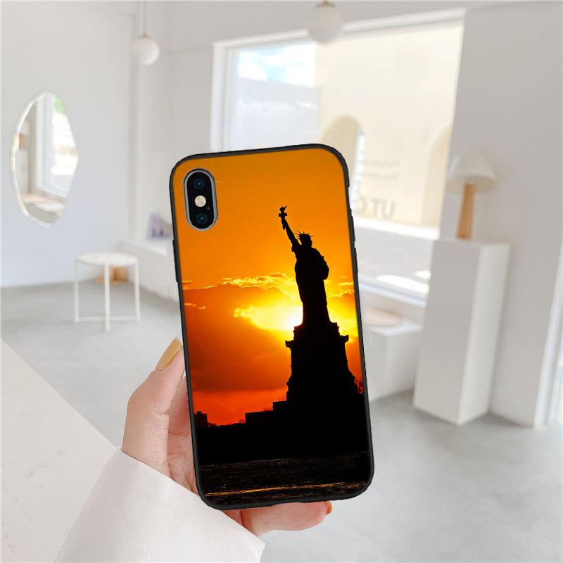 FM47 Statue of Liberty Soft Shell Phone Case for Samsung Galaxy Note 10 20 S23 S24 S25 Ultra FE Plus Edge Lite A02S A35 A07 A17