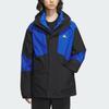 Adidas Drei-in-Eins Sportlich-Casual Daunenjacke Herren Oberbekleidung Schwarz Königsblau IU2676