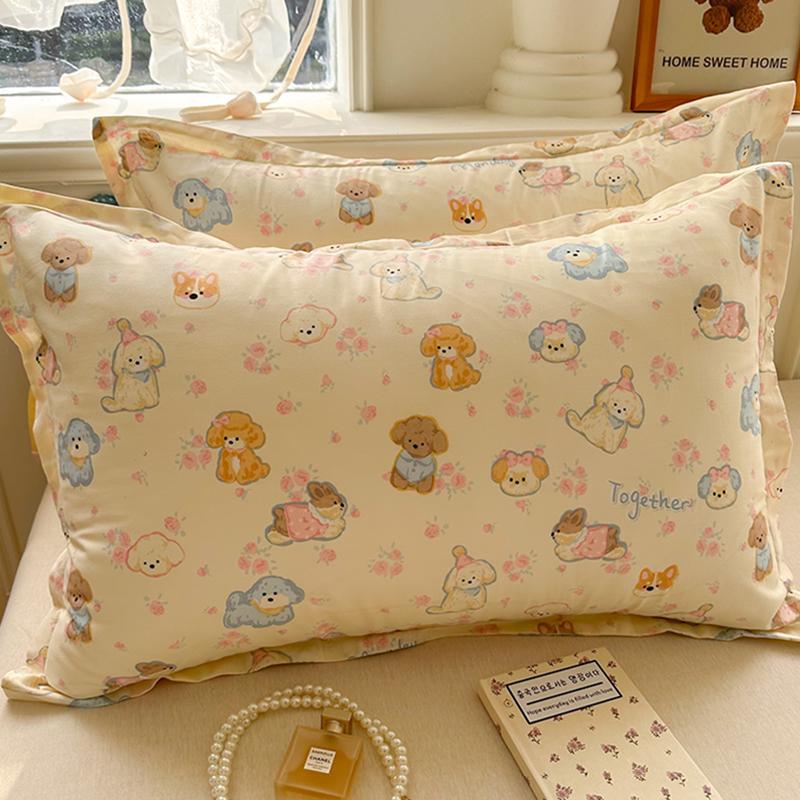 100% Baumwolle Kissenbezug Set - Zwei Stück: Einzeln 40x60cm, Extra Groß 48x74cm, Kernbezug 50x80cm