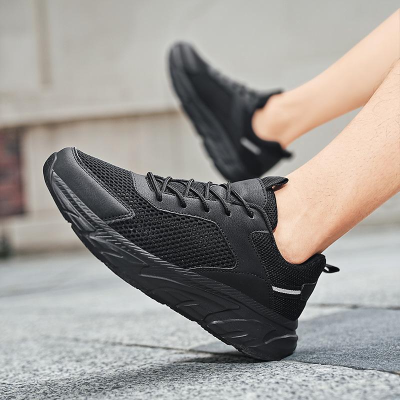 38-48 Summer Men's Sports Shoes Breathable Casual Shoes Flying Weaving Outdoor Running Shoes