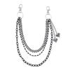 Hip Hop Heart Pendant Metal Belt Chain For Men And Women Casual Fashion Accessory