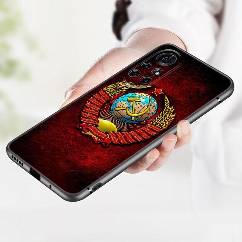 The USSR Flag Symbol Phone Case For Huawei Honor 60 50 SE 30S Mate 30 20 10 Lite 40 Nova 9 8 Pro Y60 8i 7i 7SE 5T Premium Cover