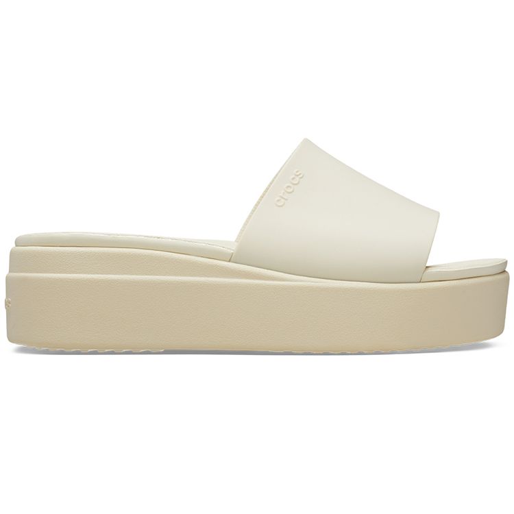 Crocs Brooklyn EVA Slip-On Open-Toe Slide Sandals Women Sandals Bone 208728-2Y2